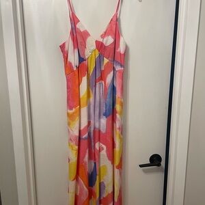 Colorful Abstract Maxi Dress